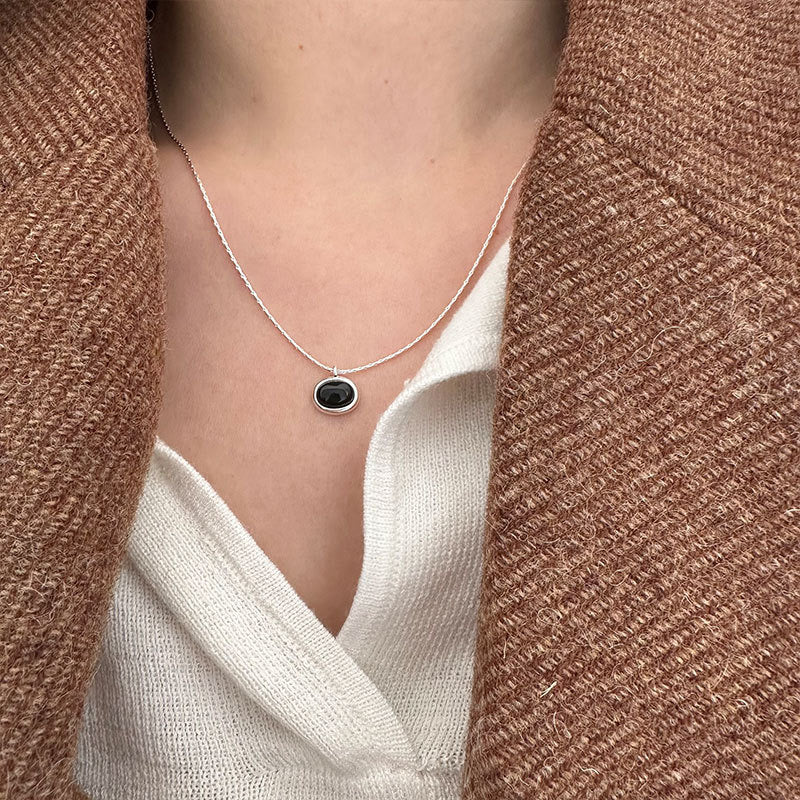 Onyx Pendant Necklace