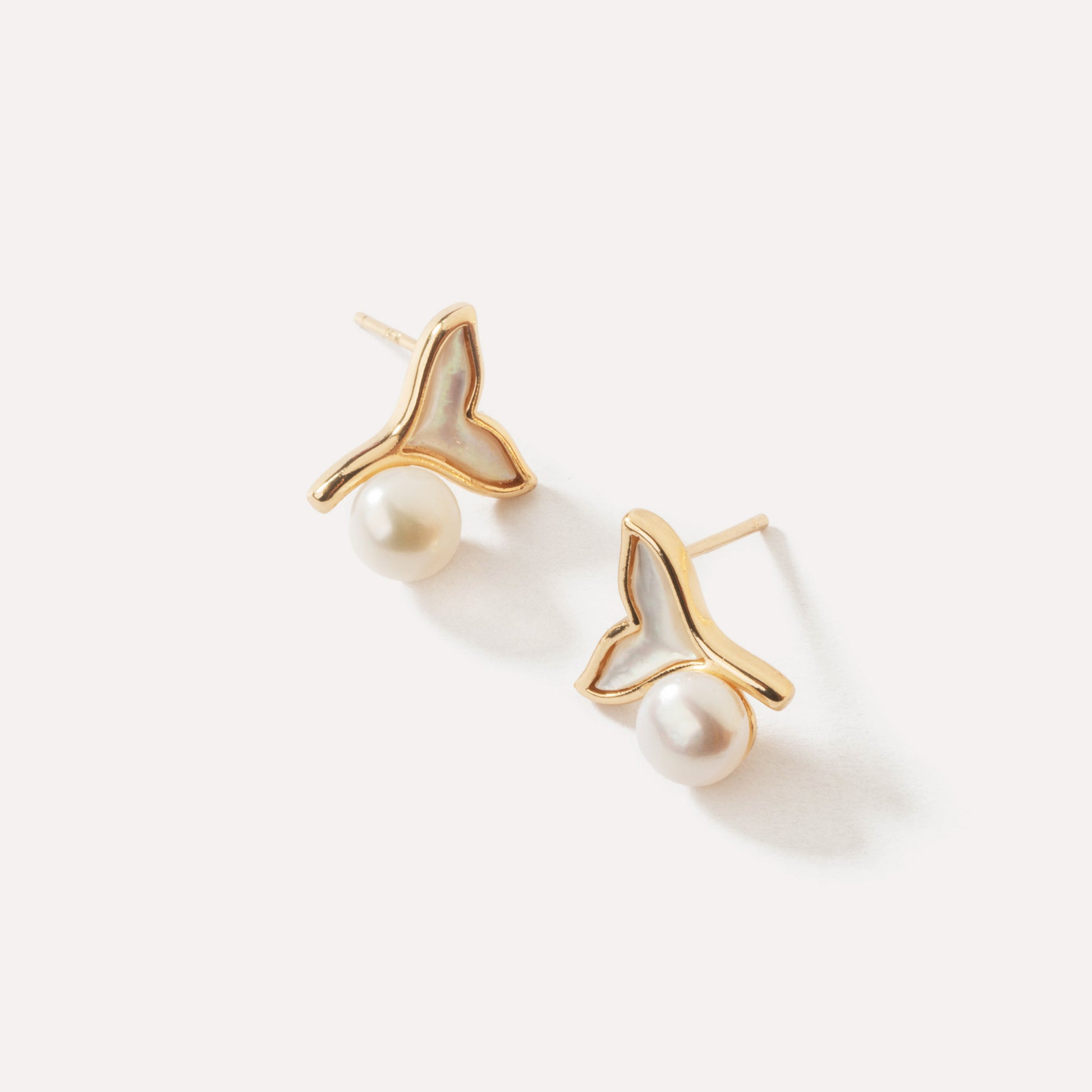 Mermaid Pearl Stud Earrings