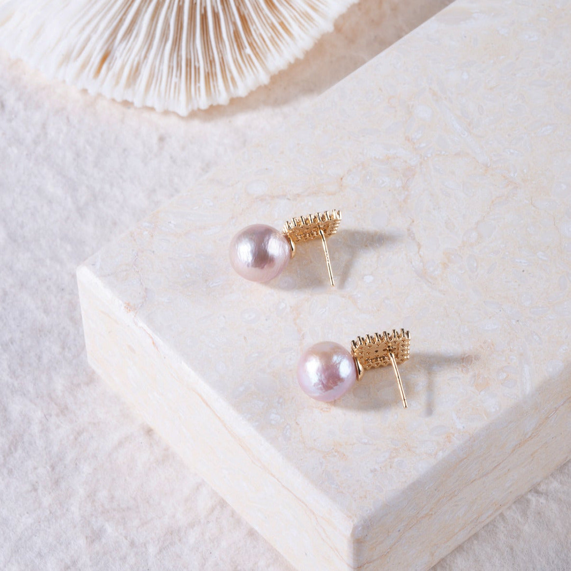 Opéra de Paris- Starry,  Starry Night Baroque Pearl Stud Earrings